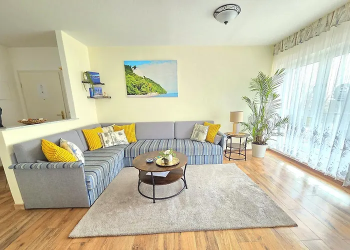 아파트 Komfortferienwohnung Kreideblick 사스니츠